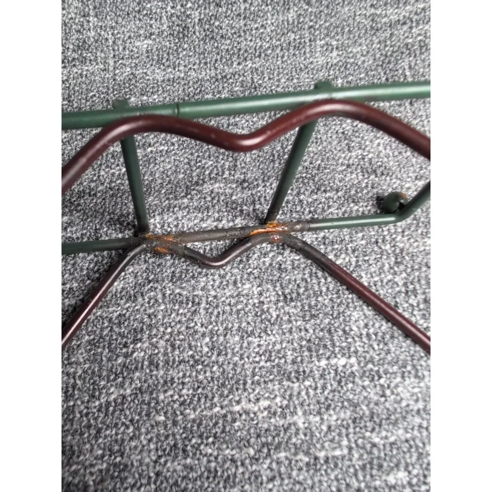 Vintage Wire Metal Apple Napkin Holder Red Green Kitchen Décor Letter Stand